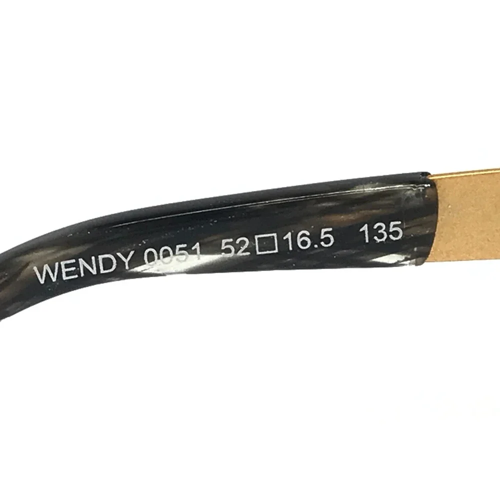 BOZ Eyeglasses Frames WENDY 0051 Black Striped Gold Cat Eye Full Rim 52-16.5-135